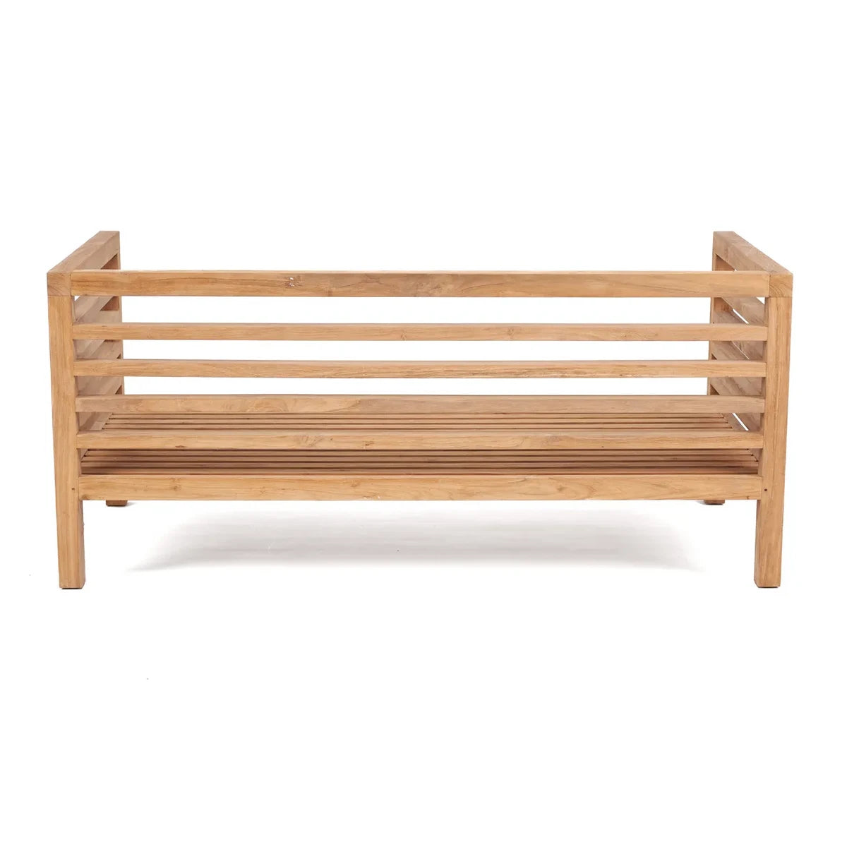 Modulares Outdoor-Sofa aus Teakholz als 2-Sitzer | VIA X SELECTION
