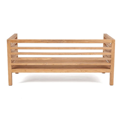 Modulares Outdoor-Sofa aus Teakholz als 2-Sitzer | VIA X SELECTION