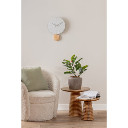 Beistelltisch aus Holz mit gestuftem Fuß, 40 × 40 × 45 cm | VIA X SELECTION