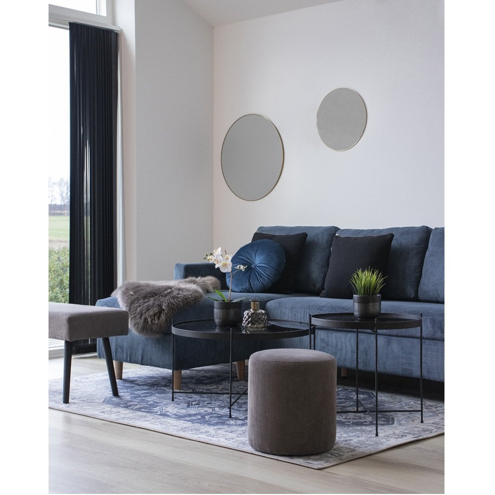 Runder Wandspiegel mit feinem Stahlrahmen | VIA X SELECTION