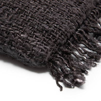 Kissenbezug aus Baumwolle in Schwarz und Dunkelblau, 30 × 50 cm | VIA X SELECTION