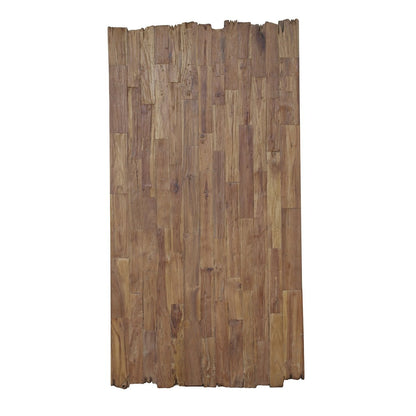 Esstisch recyceltes Teakholz Bruchkante braunes Metallgestell, 180 × 100 cm | VIA X SELECTION