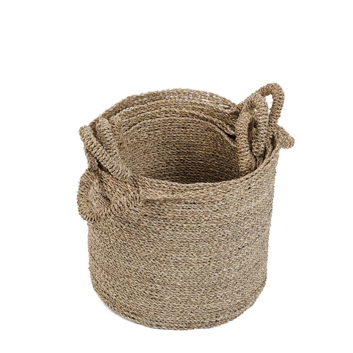 Korb aus Seegras natur, 37 × 37 × 47 cm | VIA X SELECTION