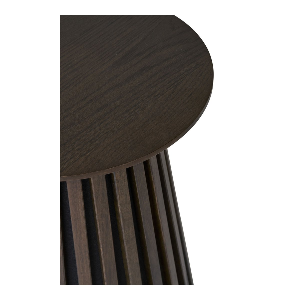 Runder Beistelltisch in Räuchereiche, 40 × 40 × 50 cm | VIA X SELECTION