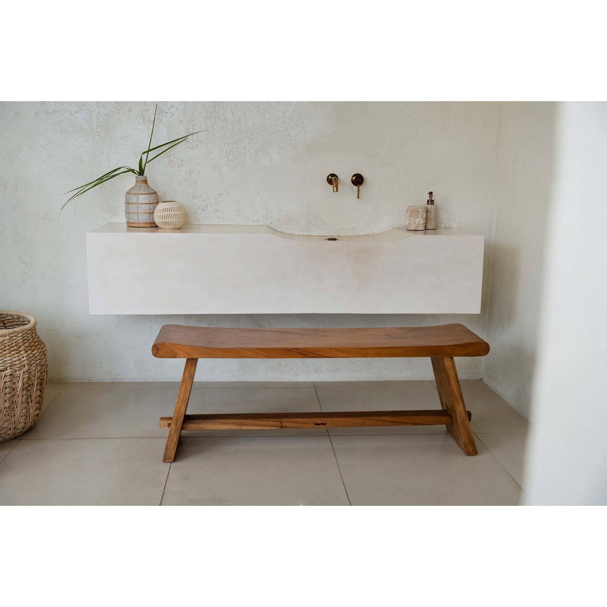 Sitzbank aus Suarholz natur 120 cm | VIA X SELECTION