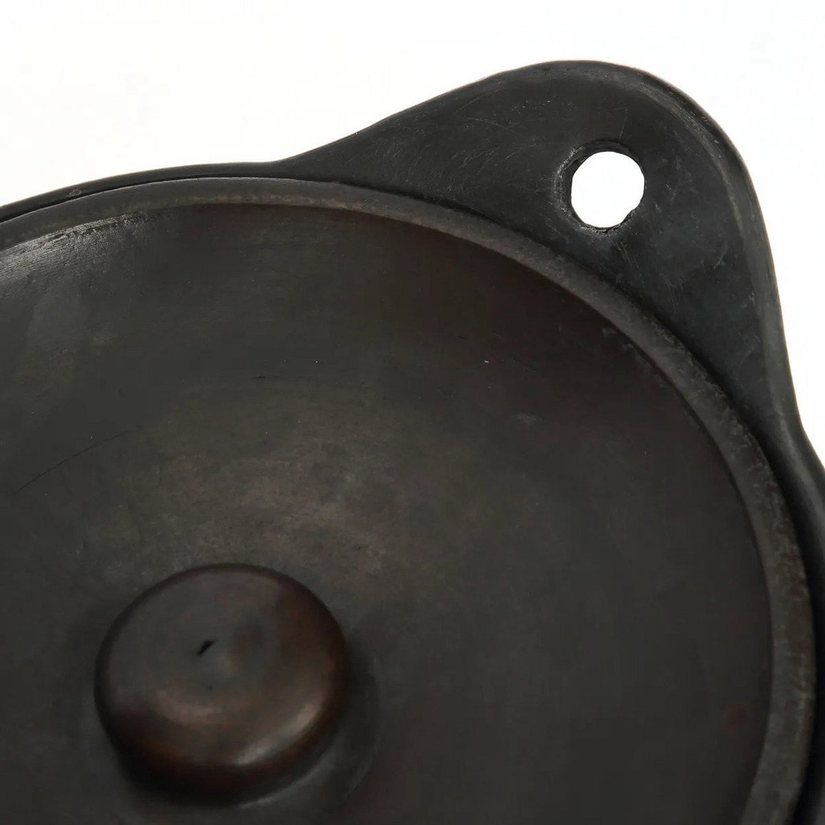 Flacher Serviertopf aus schwarzer Terrakotta | VIA X SELECTION