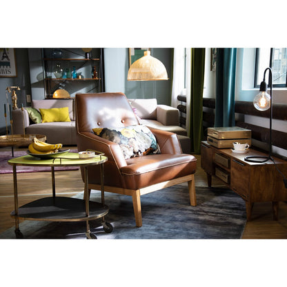 TOM TAILOR Home runder Couchtisch aus Mangoholz mit Tablettfunktion, Ø, 75 × 34 cm | VIA X SELECTION