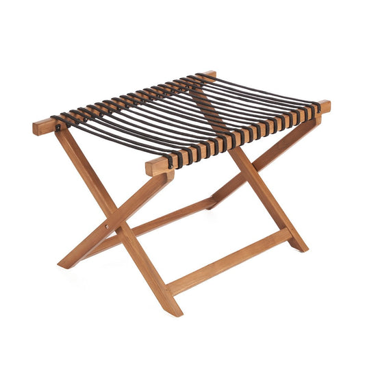 Kofferständer aus Teakholz klappbar, 80 × 55 × 50 cm | VIA X SELECTION
