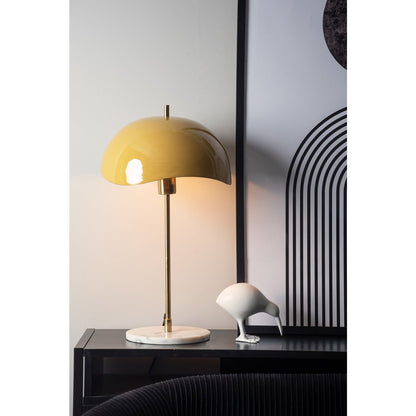Leitmotiv Waved Dome Tischleuchte in in Gelb | VIA X SELECTION