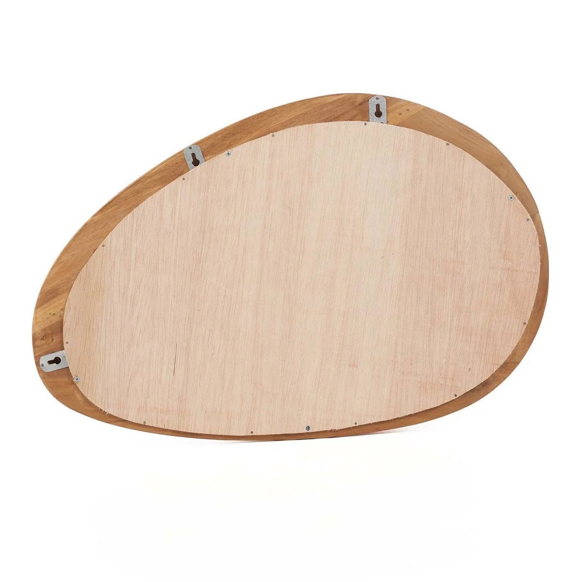 Wandspiegel mit organischem Teakholzrahmen, 40 × 60 cm | VIA X SELECTION