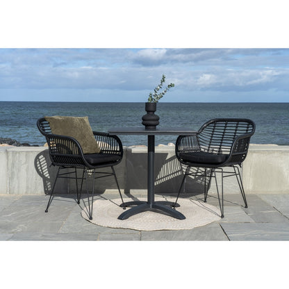 Runder Teppich aus recyceltem PET sand, Ø 120 cm | VIA X SELECTION