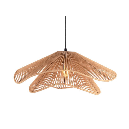 Leitmotiv Sombra Double Pendelleuchte aus Jute in Beige | VIA X SELECTION