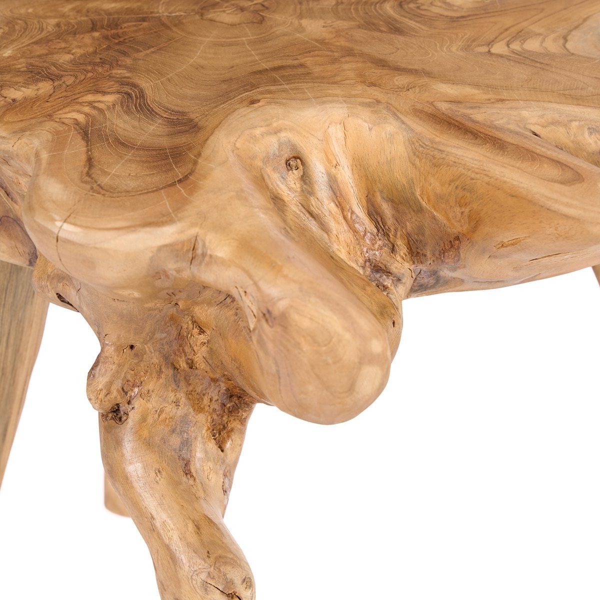 Beistelltisch aus Teak-Wurzelholz, 45 × 45 × 45 cm | VIA X SELECTION