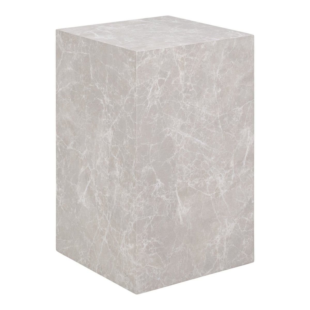 Beistelltisch in Marmoroptik, 30 × 30 × 50 cm | VIA X SELECTION