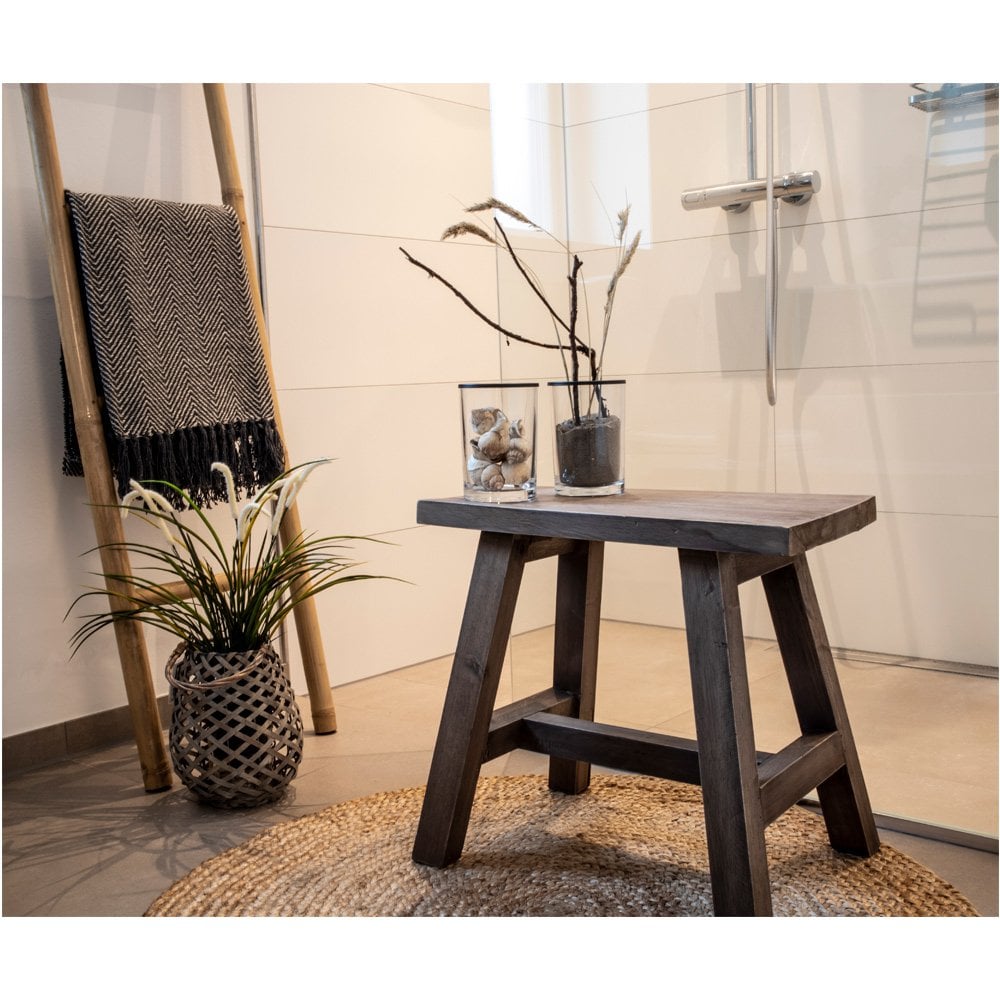 Sitzbank aus recyceltem Teakholz natur 50 cm | VIA X SELECTION