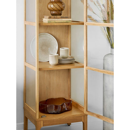 Dekotablett aus Rauchglas 29,5 × 24 cm | VIA X SELECTION