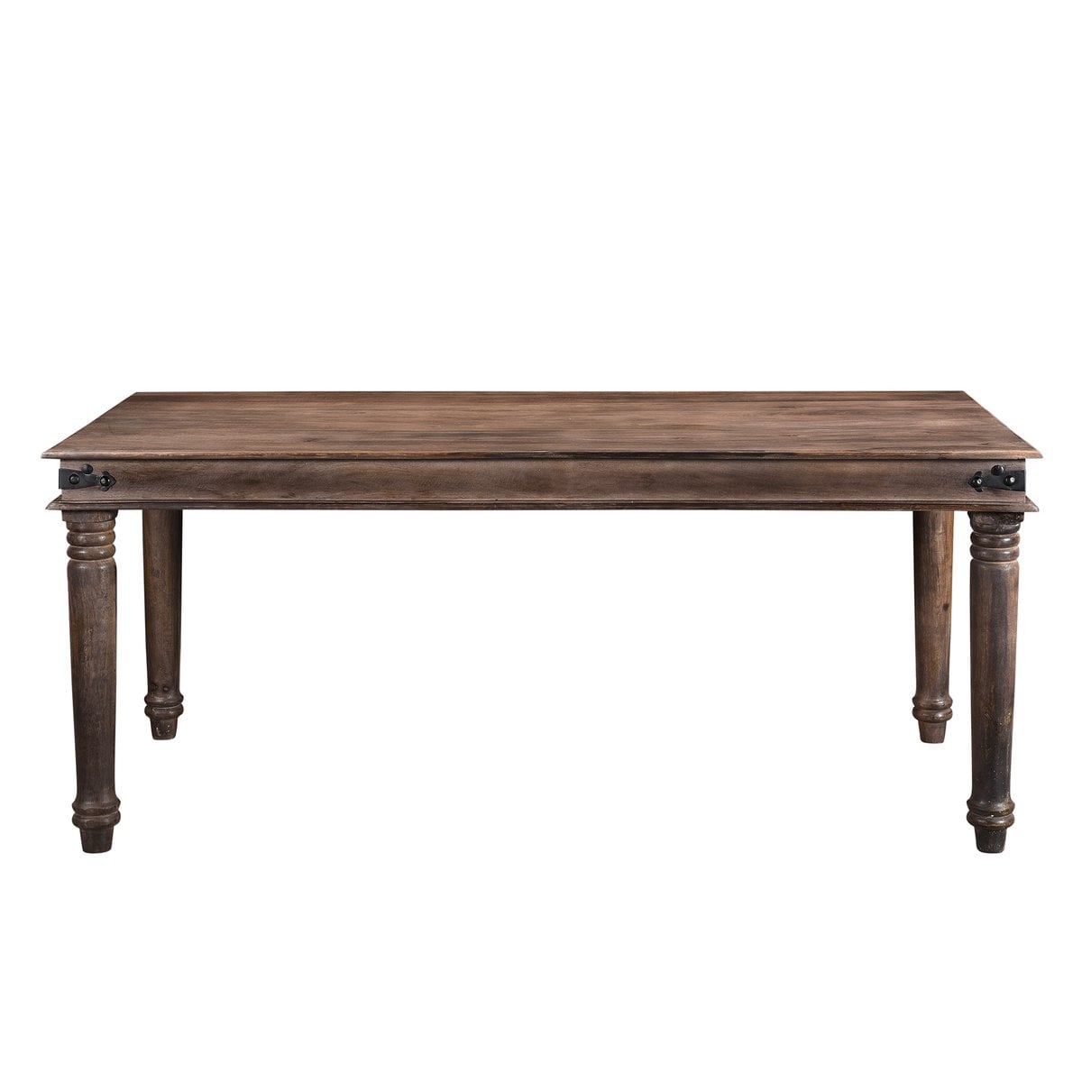 Esstisch Akazienholz walnussfarben gedrechselte Beine, 180 × 90 cm | VIA X SELECTION