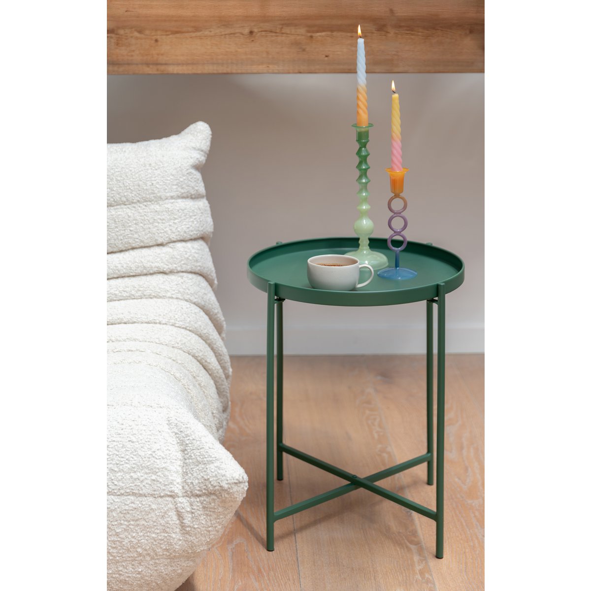 Beistelltisch aus Metall, 40 × 40 × 49 cm | VIA X SELECTION