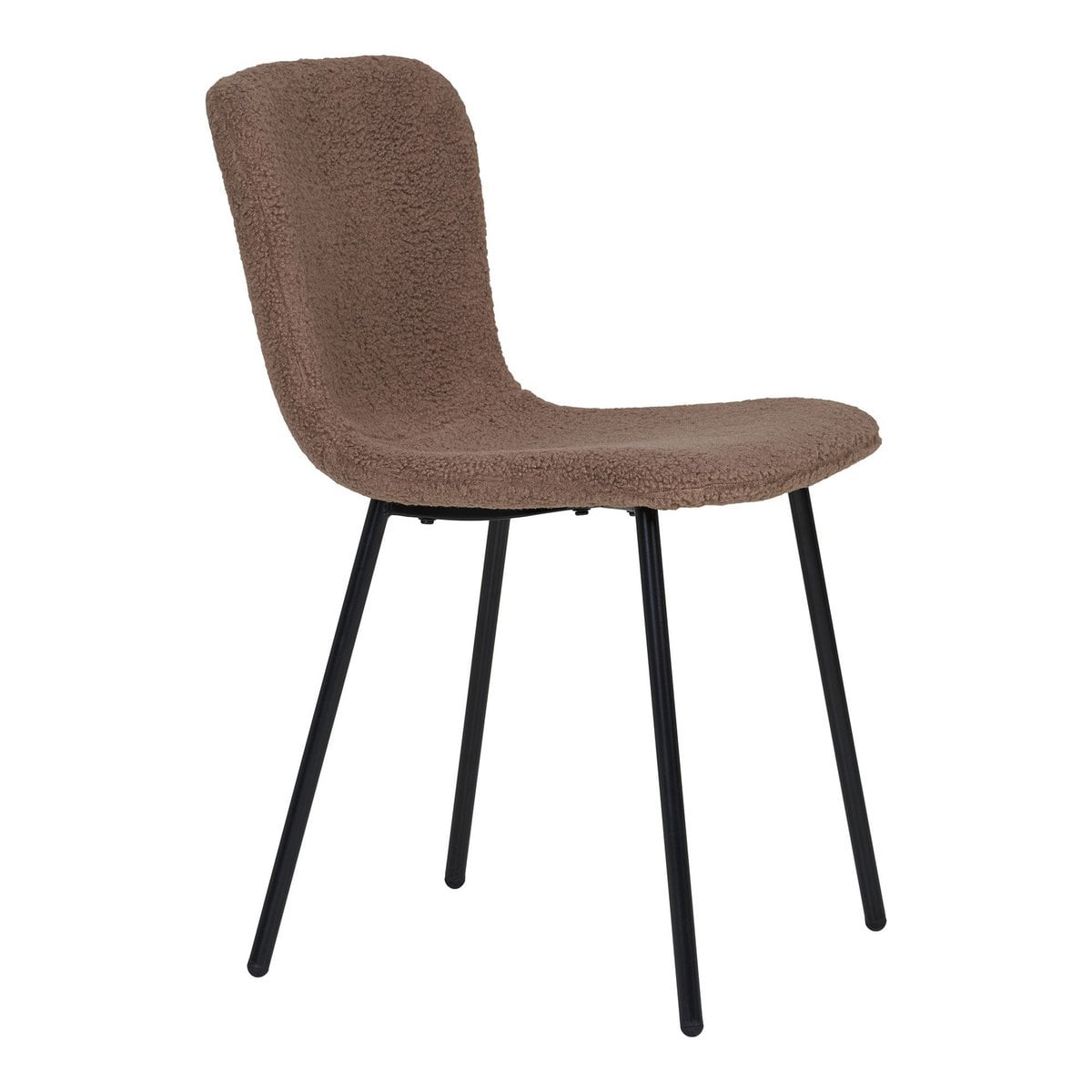 Esszimmerstuhl in brauner Felloptik im 2er-Set | VIA X SELECTION