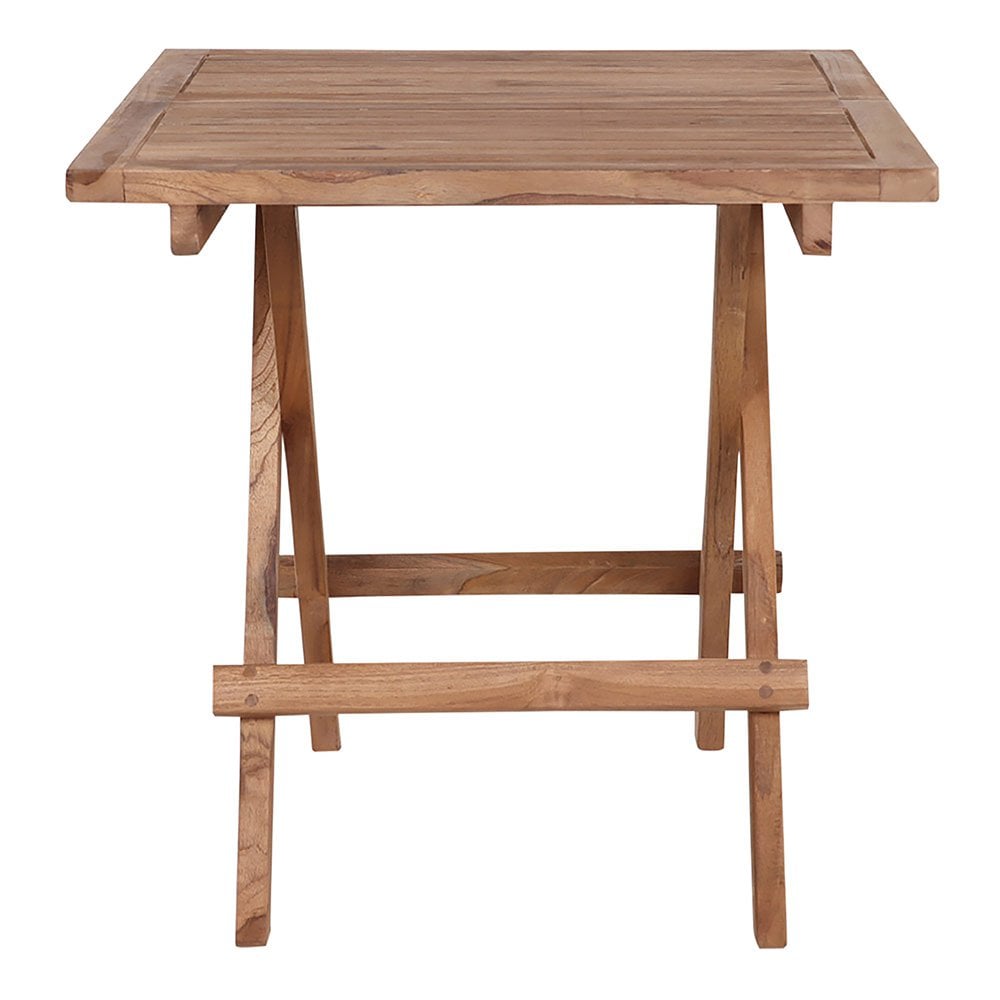 Beistelltisch aus Teakholz, 50 × 50 cm | VIA X SELECTION