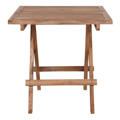 Beistelltisch aus Teakholz, 50 × 50 cm | VIA X SELECTION