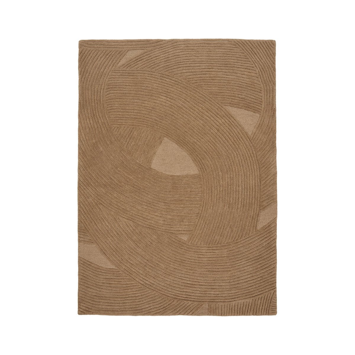 Handgetufteter Teppich braun, 160 × 230 cm | VIA X SELECTION