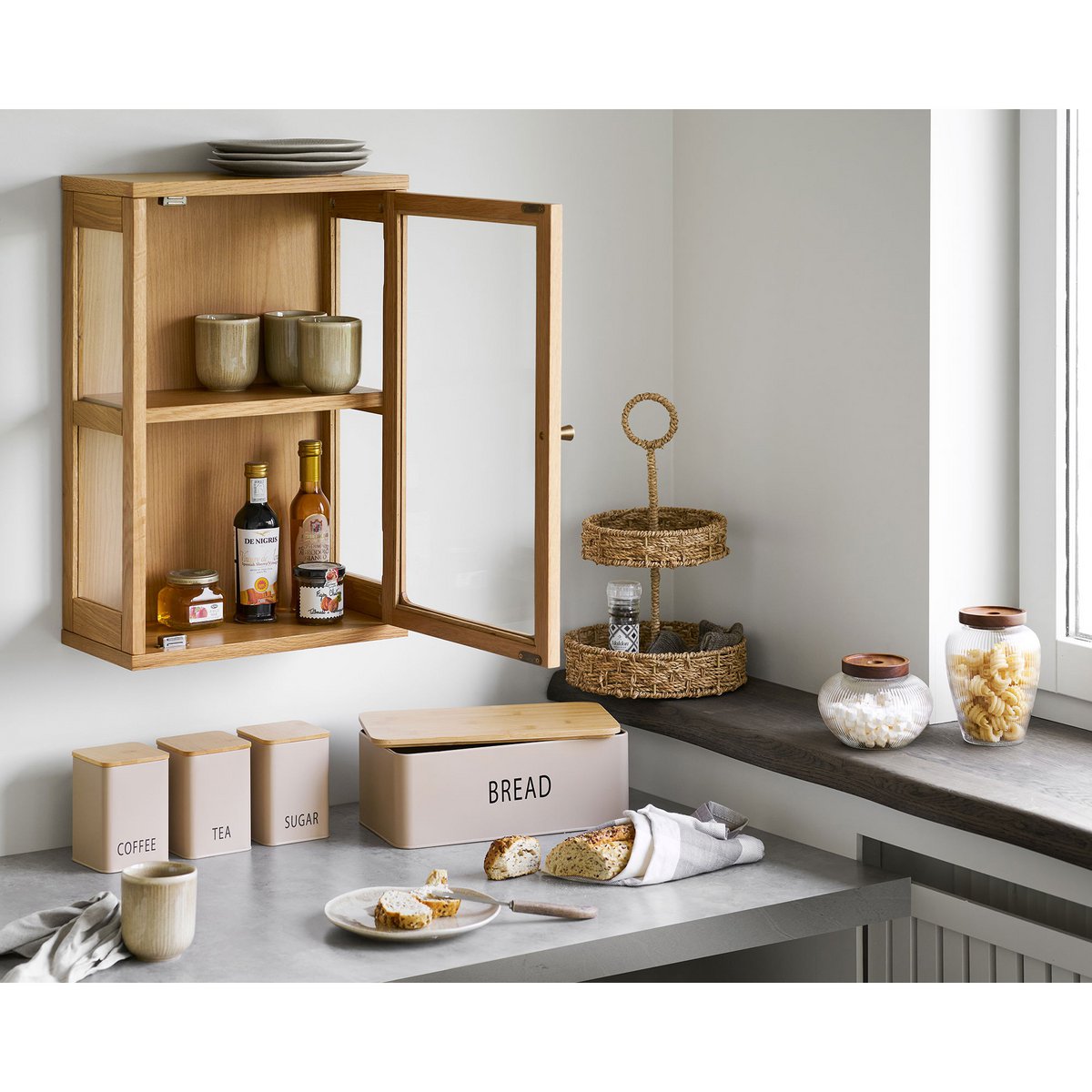 Hohes Seegras-Tablett Ø 25 × 40,5 cm | VIA X SELECTION
