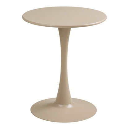 Runder Bistrotisch aus Stahl in Taupe, Ø 60 cm | VIA X SELECTION
