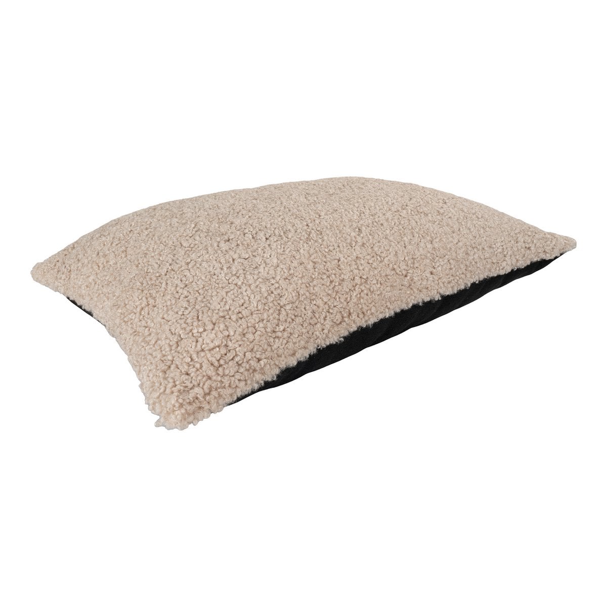 Kissen mit Bouclé-Struktur grau-braun, 45 × 60 cm | VIA X SELECTION
