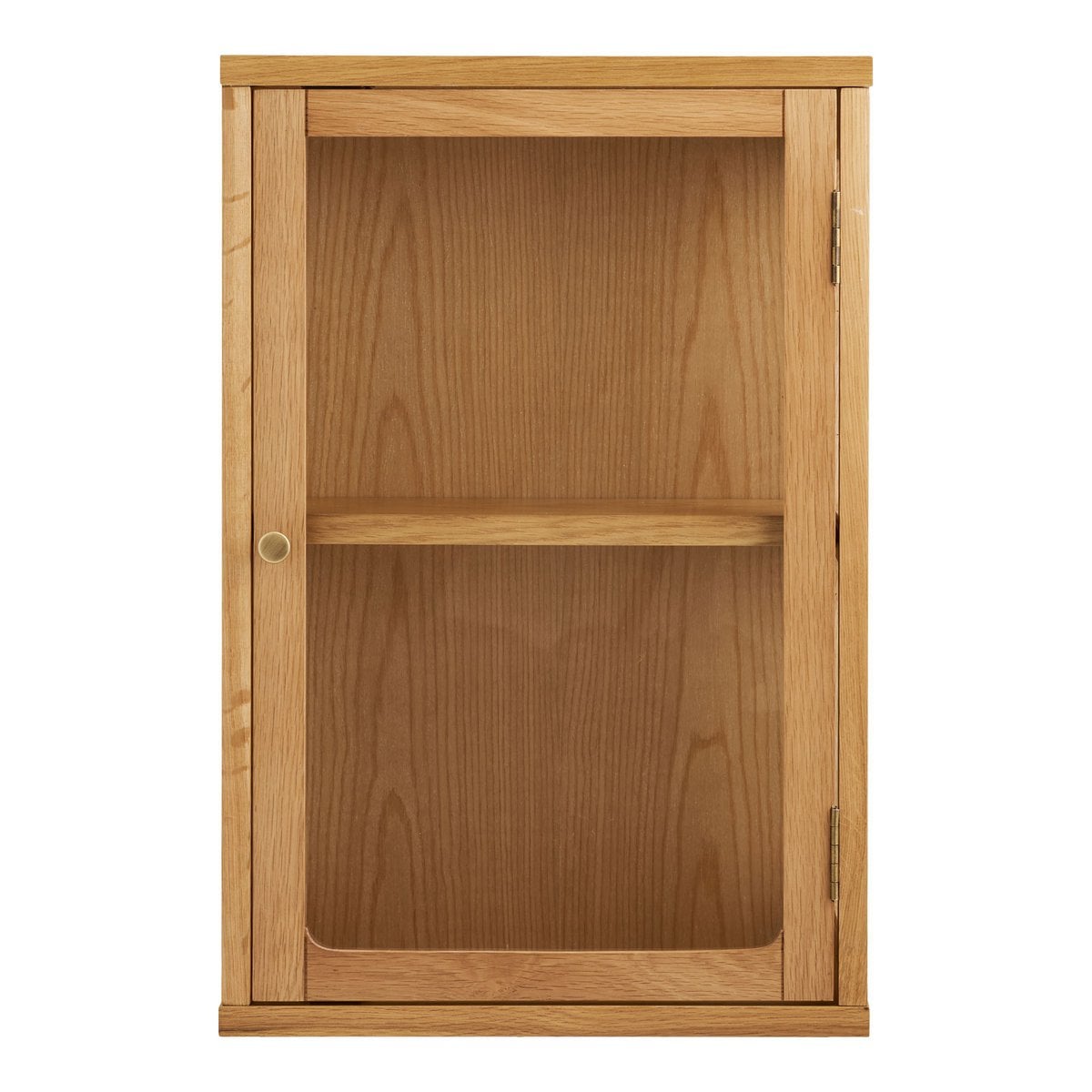 Wandschrank aus Eichenfurnier und Glas | VIA X SELECTION
