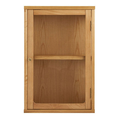Wandschrank aus Eichenfurnier und Glas | VIA X SELECTION