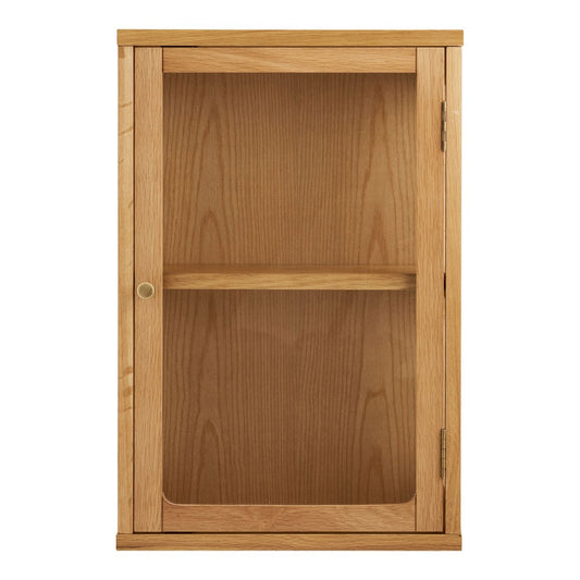 Wandschrank aus Eichenfurnier und Glas | VIA X SELECTION