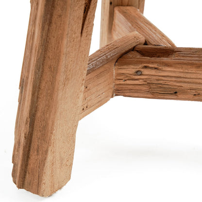 Hocker aus recyceltem Teakholz natur klein | VIA X SELECTION