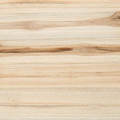 Barhocker aus Teakholz natur mit rustikaler Oberfläche | VIA X SELECTION