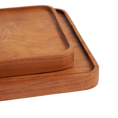 Quadratischer Teller aus Teakholz 15 cm | VIA X SELECTION