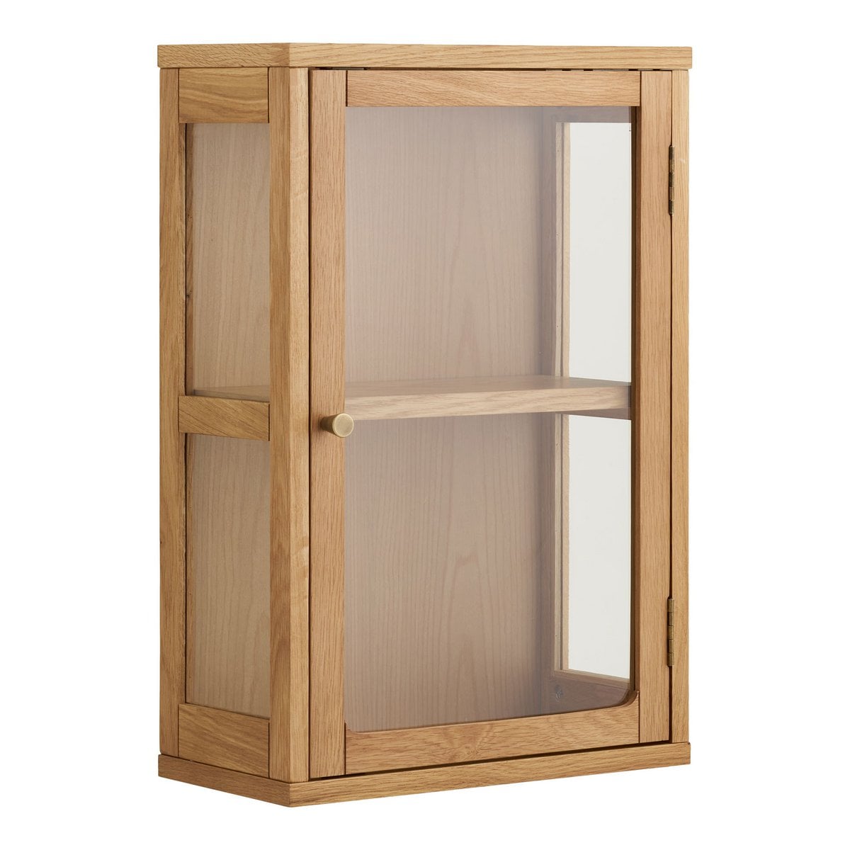 Wandschrank aus Eichenfurnier und Glas | VIA X SELECTION