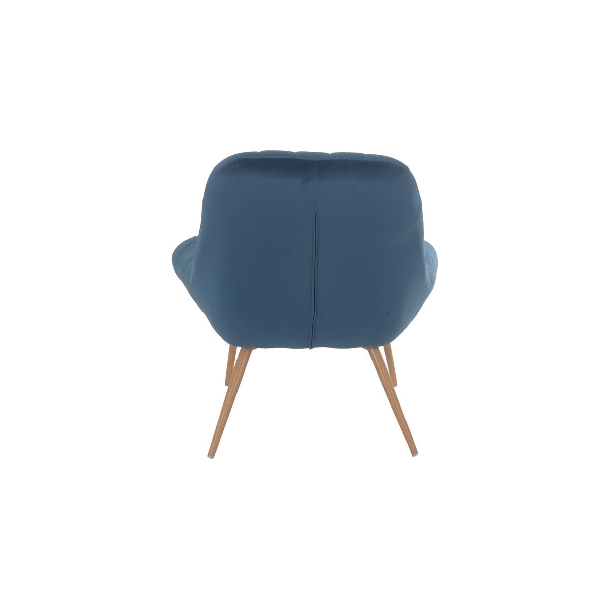 Loungesessel aus Samt blau mit XXL-Sitzfläche | VIA X SELECTION