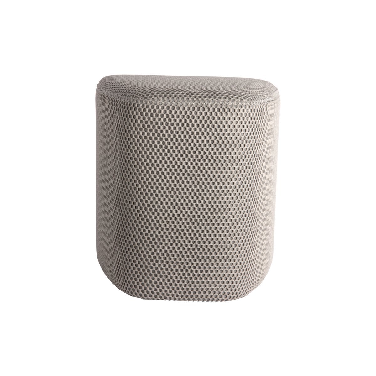 Dreieckiger Pouf mit Mesh in Grau | VIA X SELECTION