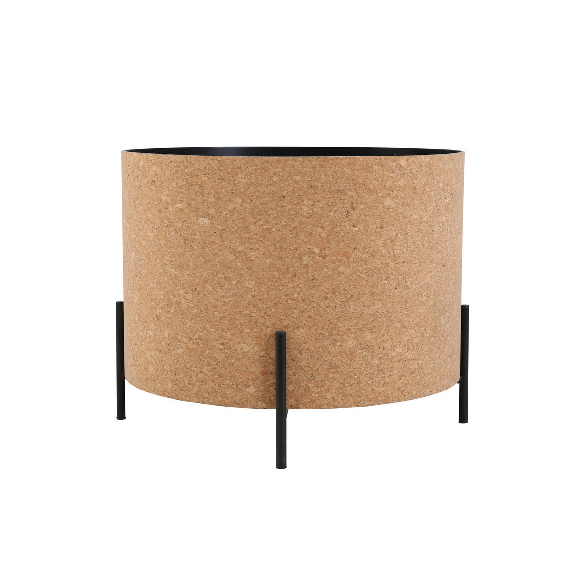 2er-Couchtisch-Set aus Kork und Metall 63 × 63 × 48,5 cm | VIA X SELECTION