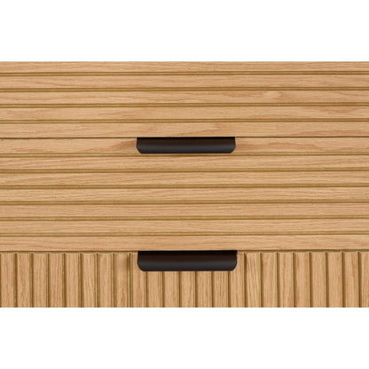 Breite Kommode mit Eichenfront, 40 × 120 × 80 cm | VIA X SELECTION