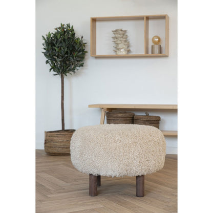 Quadratischer Pouf Beige-Braun | VIA X SELECTION