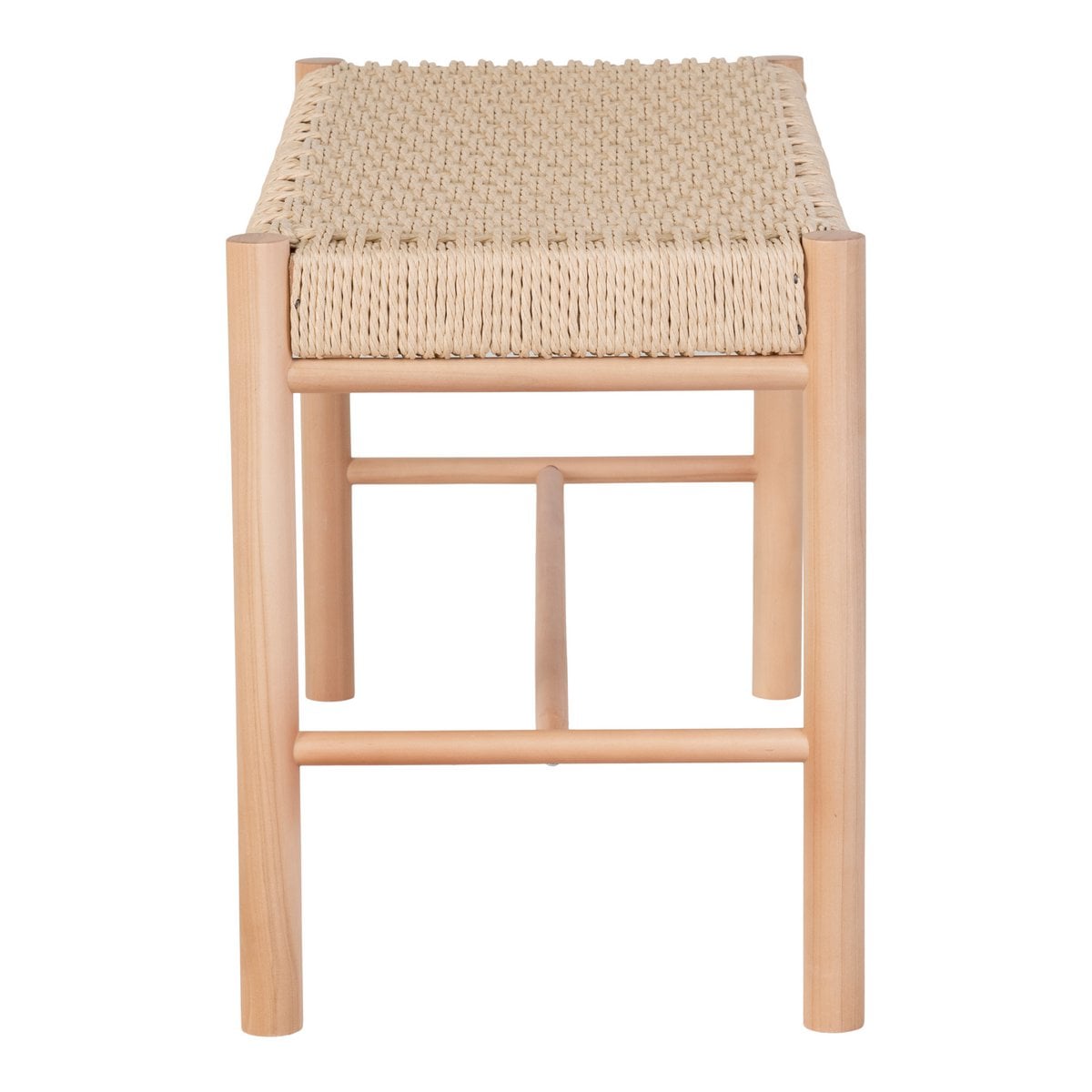 Sitzbank aus Pappelholz natur 80 cm mit Papierkordel | VIA X SELECTION