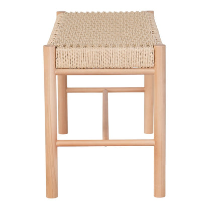 Sitzbank aus Pappelholz natur 80 cm mit Papierkordel | VIA X SELECTION