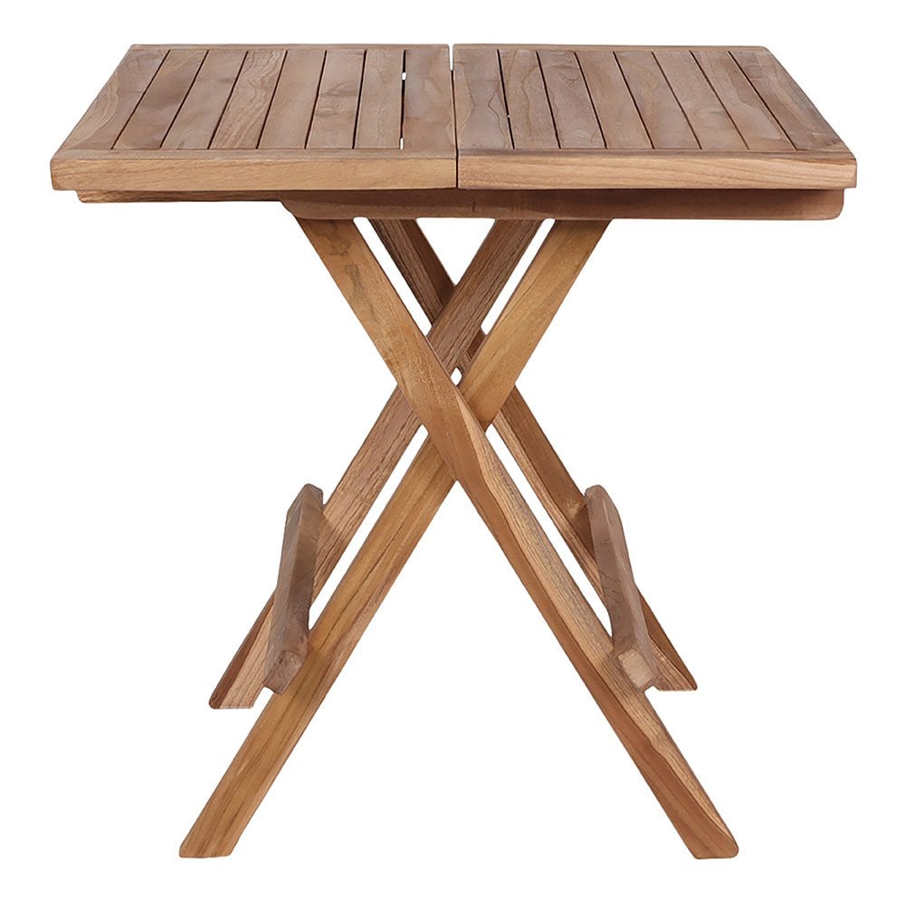 Beistelltisch aus Teakholz, 50 × 50 cm | VIA X SELECTION