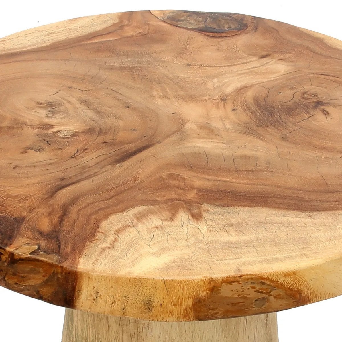 Konischer Beistelltisch aus Suarholz, 50 × 50 × 57 cm | VIA X SELECTION