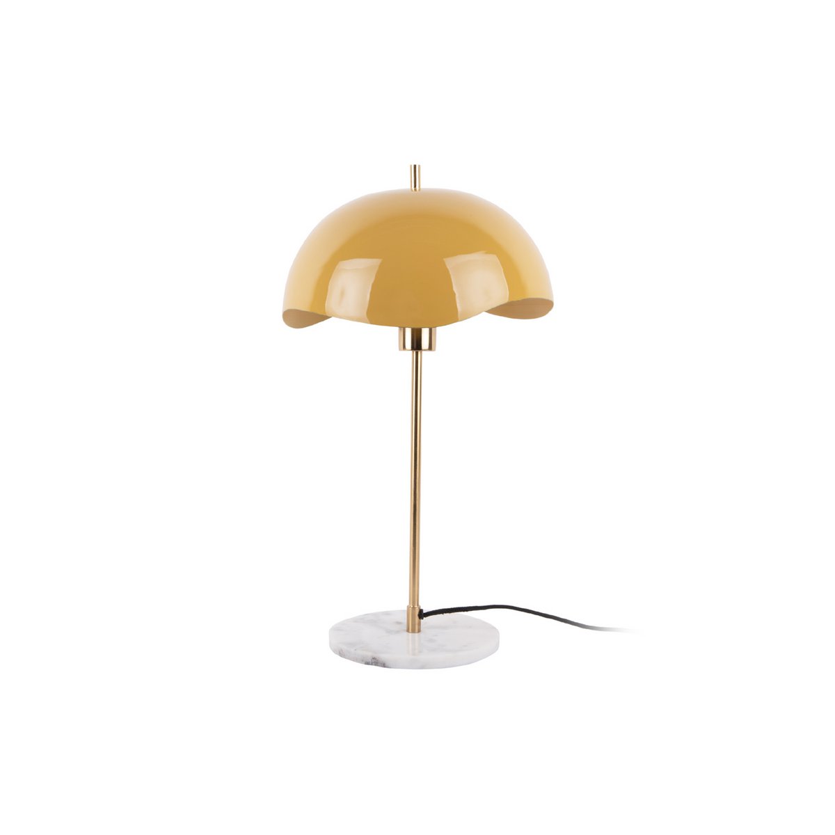 Leitmotiv Waved Dome Tischleuchte in in Gelb | VIA X SELECTION