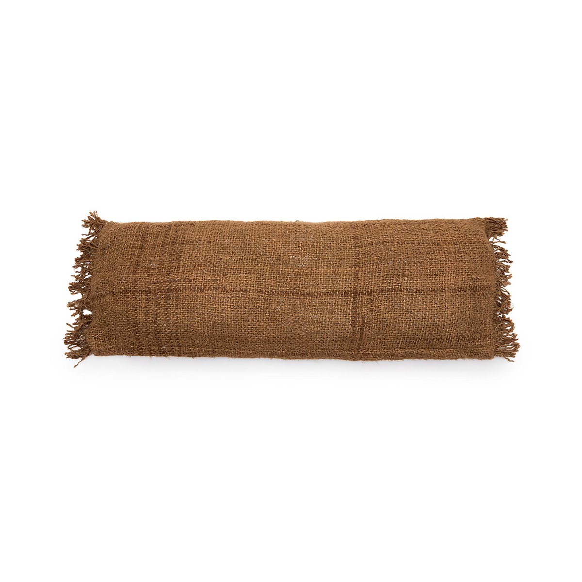 Langer Kissenbezug aus Baumwolle in Braun, 35 × 100 cm | VIA X SELECTION
