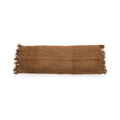 Langer Kissenbezug aus Baumwolle in Braun, 35 × 100 cm | VIA X SELECTION
