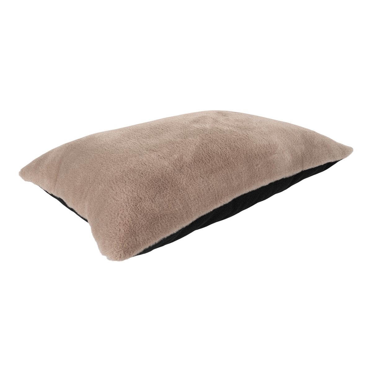 Kissen mit Kunstfellfront hellbraun, 45 × 60 cm | VIA X SELECTION