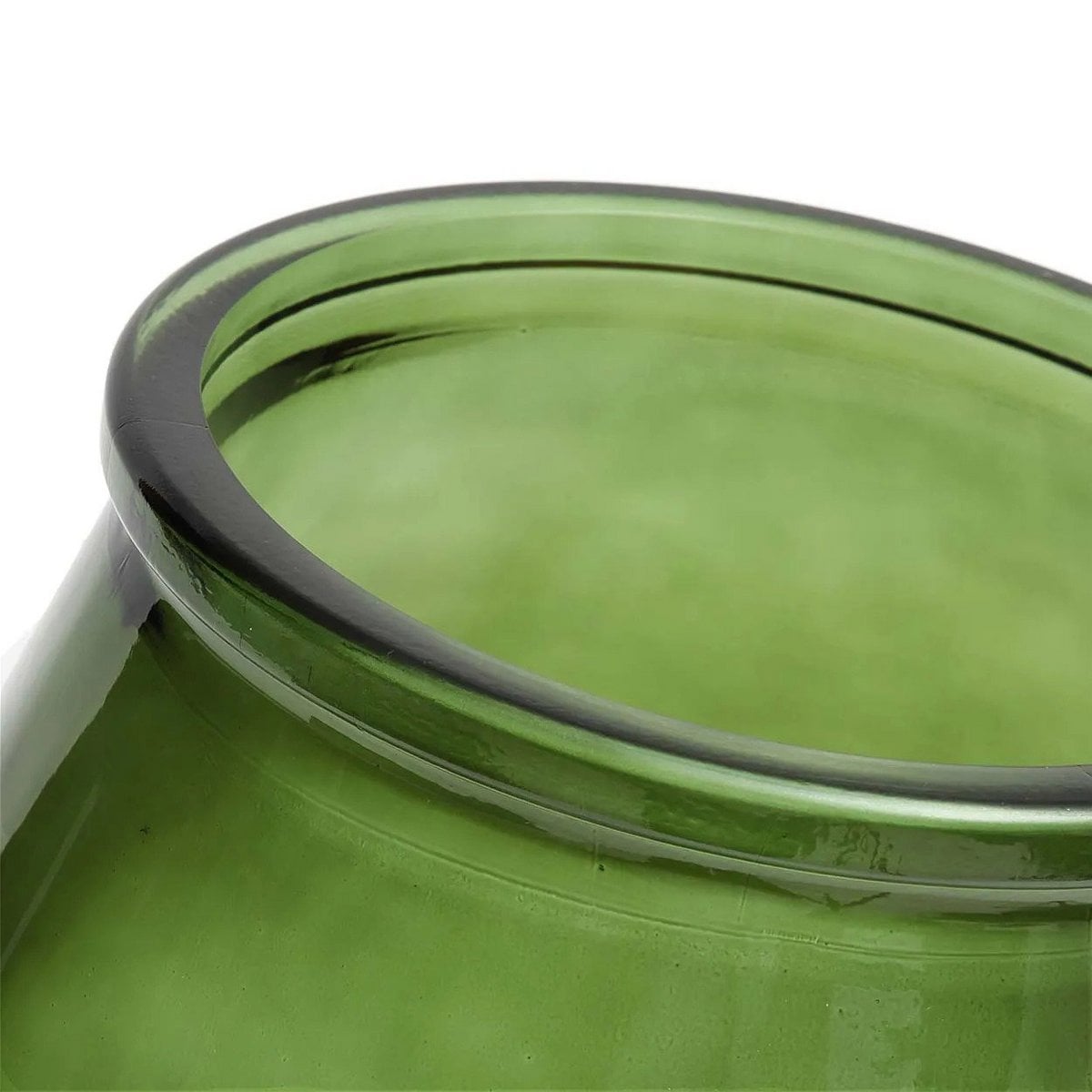 Vase aus recyceltem grünem Glas | VIA X SELECTION